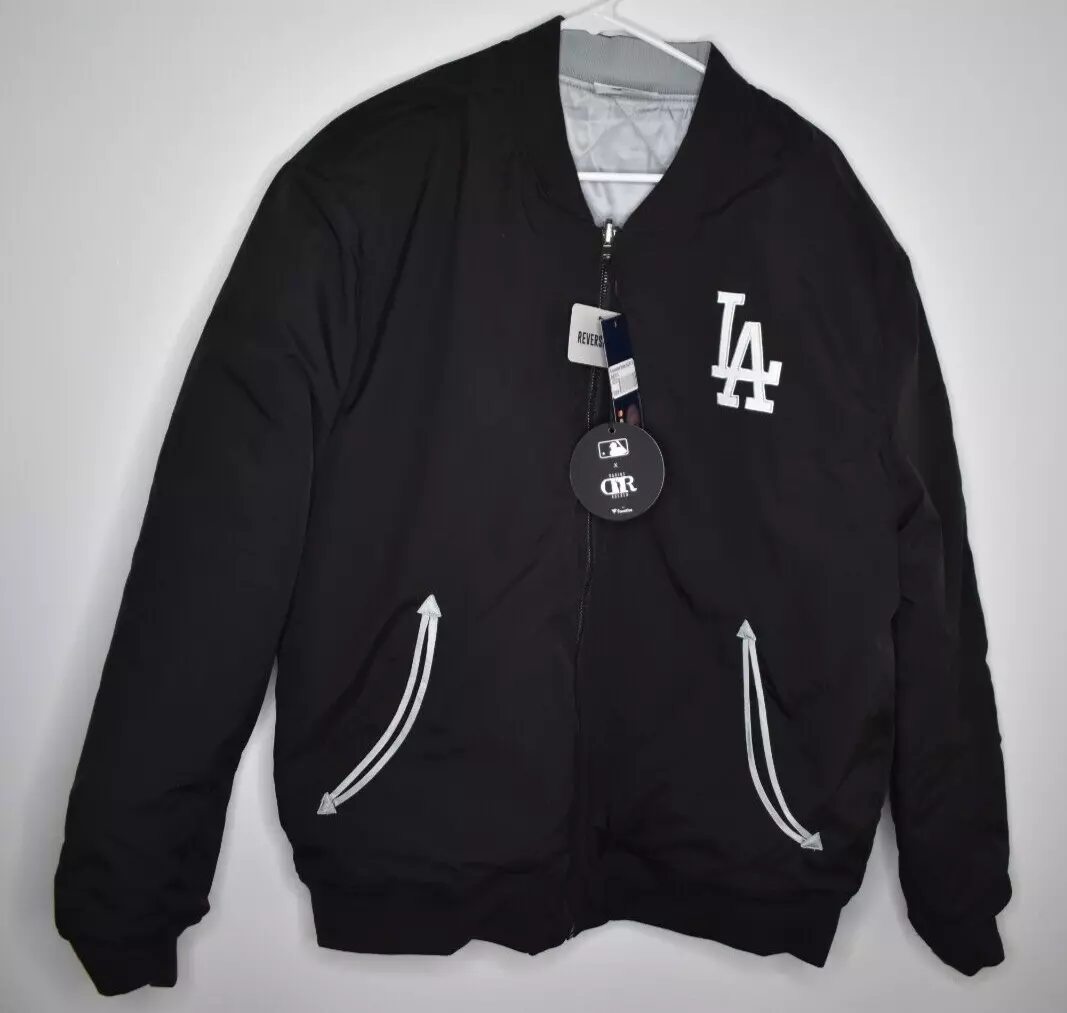 Darius Rucker X MLB Size M LA Dodgers Rev Bomber Black Gray Jacket