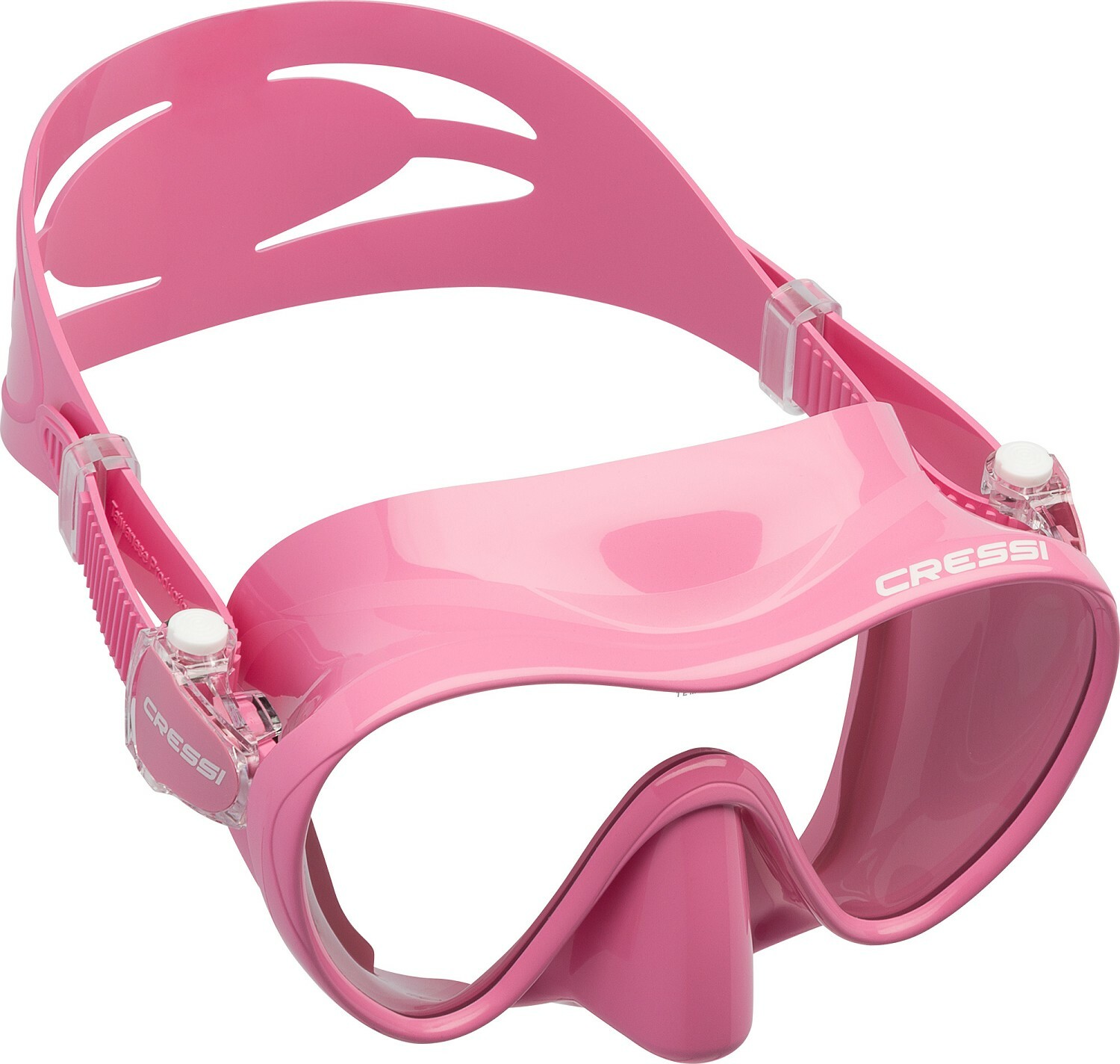 MASCHERA CRESSI SUB F 1 FRAMELESS SILICONE ROSA SNORKELING APNEA