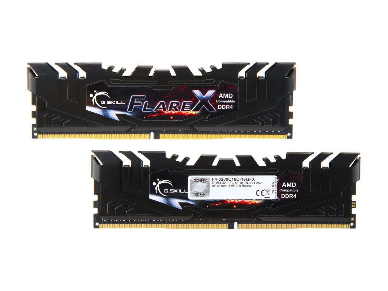 G Skill F4 30c16d 16gfx 16gb Flare X For Amd 1ddr4 30mhz Memory Modules For Sale Online Ebay