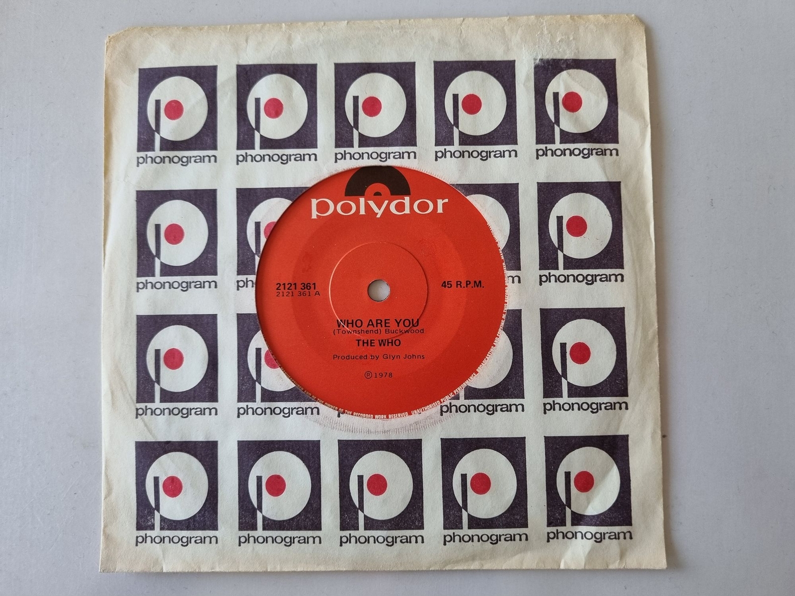 The Who - Who are you 7'' Vinyl Australia/ OST CSI Las Vegas