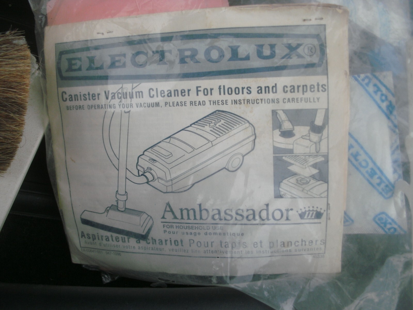 VINTAGE ELECTROLUX AMBASSADOR CANISTER VACUUM CLEANER W/ATTACH. & MORE