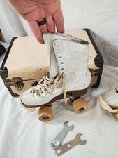 Antique Roller Derby Roller Skates America On Wheels With Original Case
