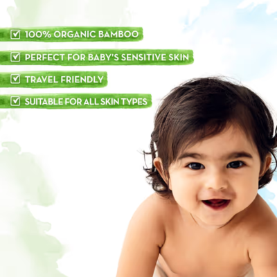 Mamaearth Organic Bamboo Based Baby Wipes For Sensitive Skin UK
