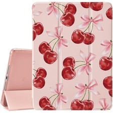 MAYCARICute Cherry Bows Case for 10.9 Inch Ipad Air 4/Air 5 Kawaii Girly Bowk...