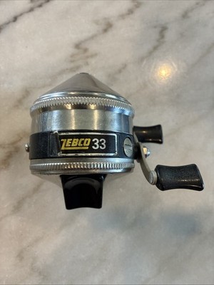 Vieux Moulinet Zebco 33 Fabriqué Aux USA – Parfait Pour La Collection Ou La Pêche En Eau Douce