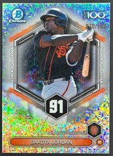 Dakota Jordan 2026 Bowman Scouts' Top 100 Mini-Diamond Refractor #BTP-91  /150