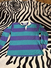 Vintage Lands End Rugby Shirt Womens Medium C...
