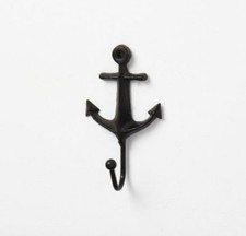 Anchor Wall Hook Cast Iron Nautical Coat Hook Rustic Boat Style Hanging Hook