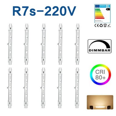 78mm118mm189mm254mm 10x LED R7s Halogenstab 230V 60W 100W 300W 500W 1000W 1500W