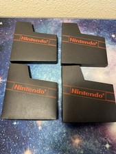 Lot Of 4 OEM Nintendo NES Dust Covers NES Game Sleeves Black  Red