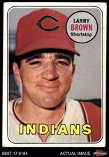 1969 Topps #503 Larry Brown Indians 3 - VG