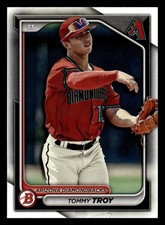 Tommy Troy 2024 Bowman Prospect ROOKIE #BP-76 Arizona Diamondbacks RC CARD. rookie card picture
