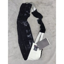 Giorgio Armani Black Silk Blend Velvet Cummerbund Medium Italy Borgonuovo 21