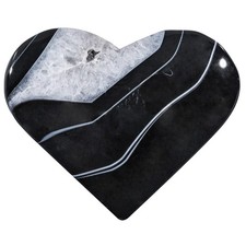Black Striped Agate Heart Love Stone Onyx Crystal Pocket Massage Worry Stone ...