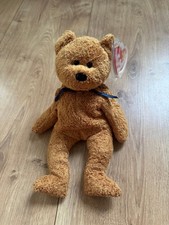 Ty Beanie Baby Fuzz Bear 1998 Original Plush Toy with Tag Vintage Collectible