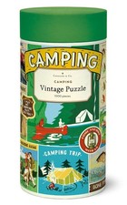 Cavallini  Co. Camping Vintage Style 1000 Piece Puzzle