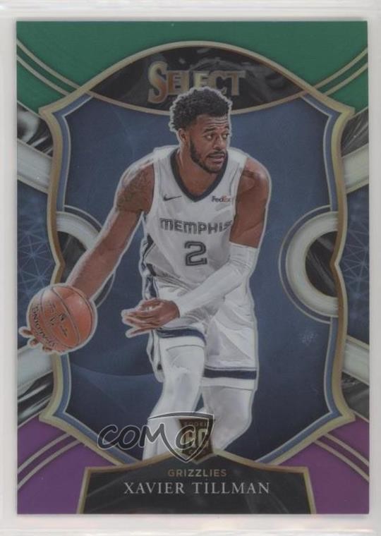 2020 Select Concourse Green White Purple Prizm Xavier Tillman #95 Rookie RC 2l4