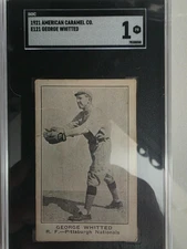 1921 E121 American Caramel Co George Whitted SGC 1