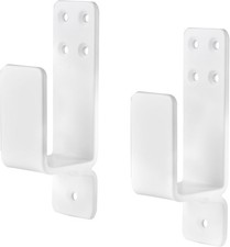 Door Barricade Brackets, 2 Pack Drop Open Bar Holder for Home Security, 2x4 B...