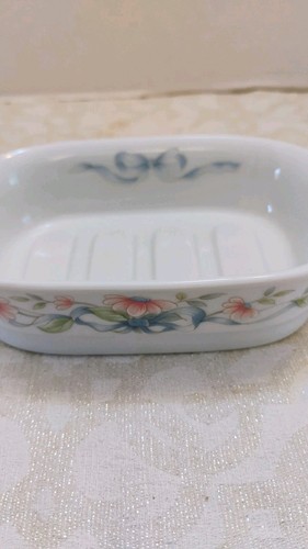 Vintage Princess HouseExclusive Porcelain Heritage Floral Ribbon Soap Dish - Afbeelding 2 van 6