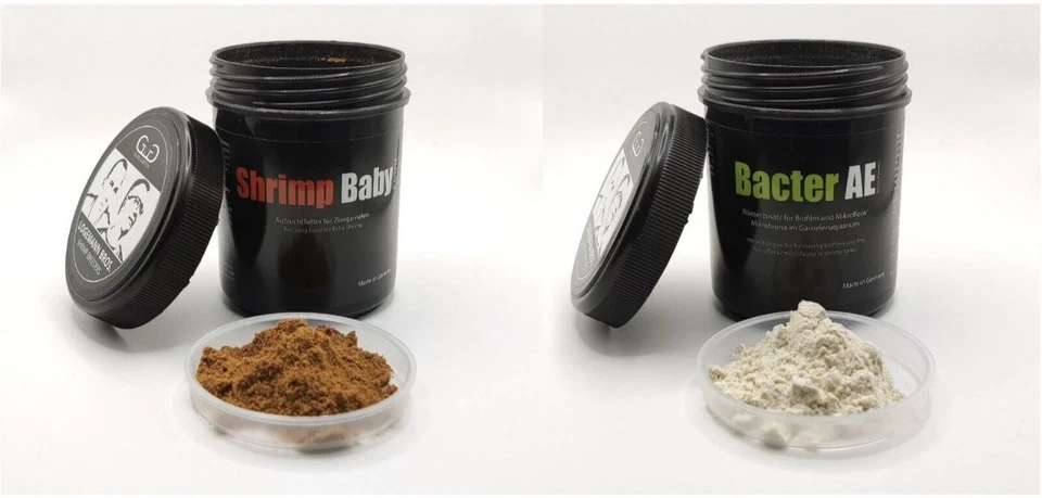 GLAS GARTEN Glastgarten Bacter AE + Baby Shrimp Food + Scoop