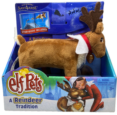 Elf Pets:  A Reindeer Tradition: Plush Toy With Storybook Santa Verse
