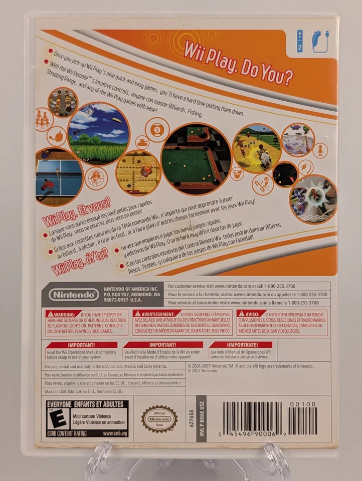 Wii Play Sports Games (Nintendo Wii, 2007) ➡️CIB  - Tested - Near Mint 📀! - Image 2 of 4