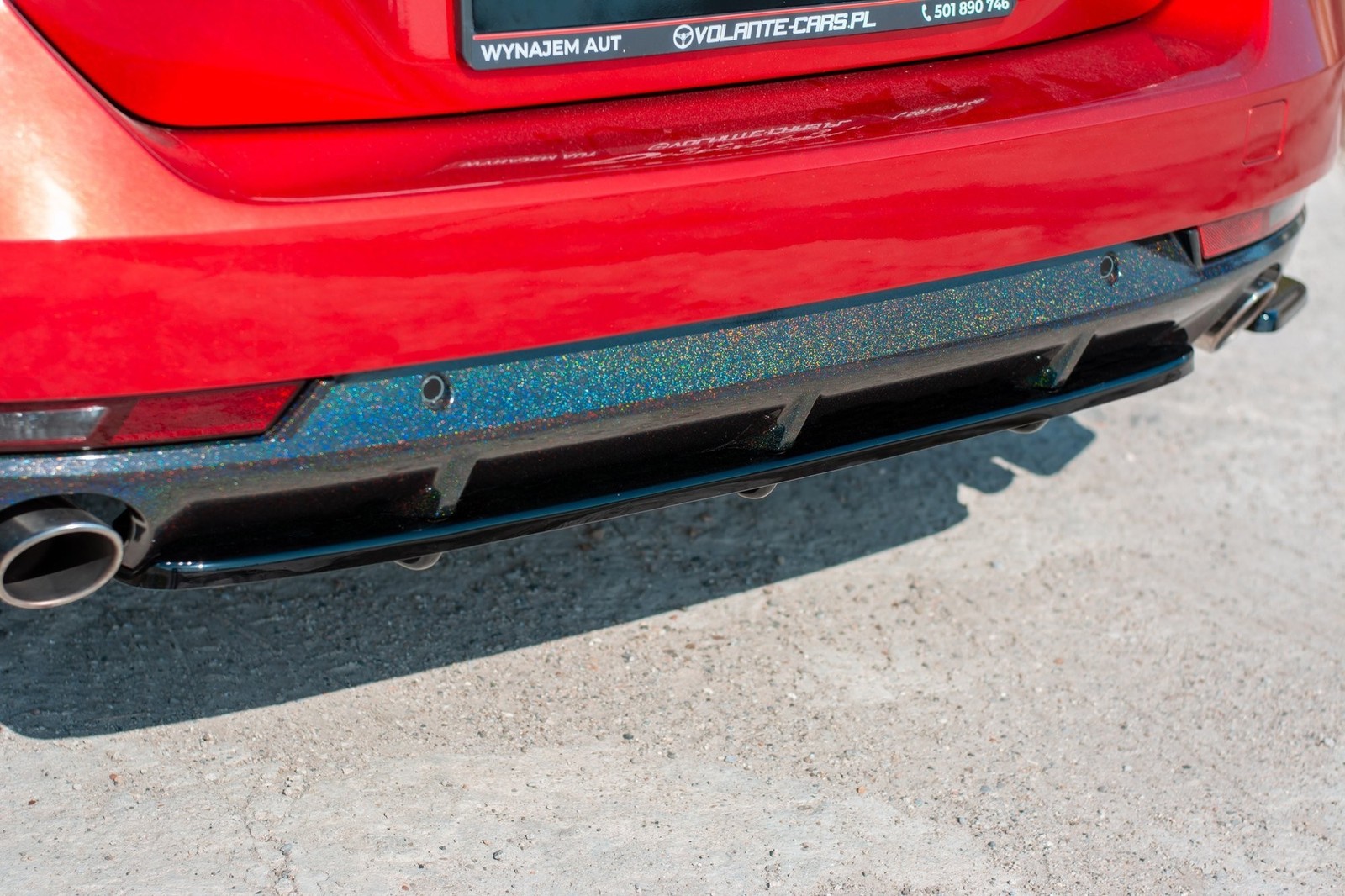 Splitter arrière aérodynamique Maxton Peugeot 508 Mk2 essence noir