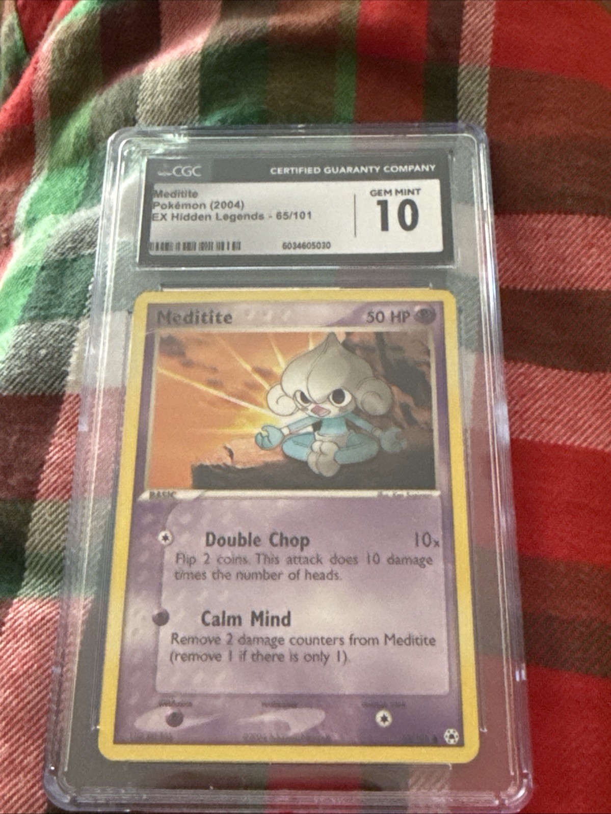 Meditite Pokemon (2004) EX Hidden Legends - 65/101 CGC 10