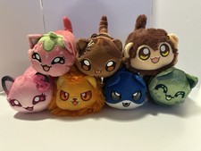 Aphmau Meemeows Plush 6" Stuffed Animal Lot Of 7 Lion Monkey Chocolate Glitter