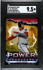 2020 Bowman's Best Juan Soto Power Producers GOLD REFRACTOR /50 SGC 9.5