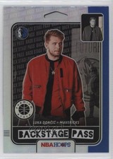 2019-20 Panini NBA Hoops Premium Stock Back Stage Pass Holo Luka Doncic #3 0zg6