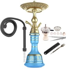 Luna Hookah Shisha Small Tradi Wasserpfeife Komplett Set Ocean Blue