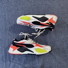 Puma RS-X3 374606-01 Lava Blast Men's Running Shoes White/Black/Lava Blast 8.5