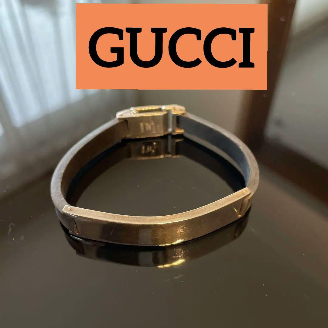 GUCCI SV925 Rubber Bracelet Accessories Black Women's From GUCCI SV925 Rubber Bracelet Accessories Black Women's From