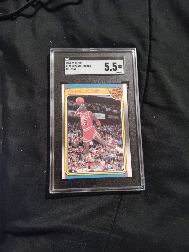 1988-89 Fleer Michael Jordan All Star SGC 5.5 Bulls #120