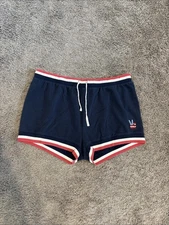 Junk Food Women's Navy Blue Pull-On Drawstring Shorts Size XXL 2XL Large