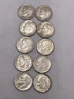Roosevelt Dimes (10) All 1960’s ALL D Mint Nice Coins AU  Lot #231