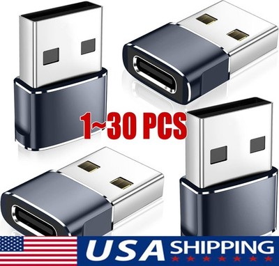 1~30PCS USB C3.1 Type C Female to USB3.0 Type A Male Port Converter Adapter LOT