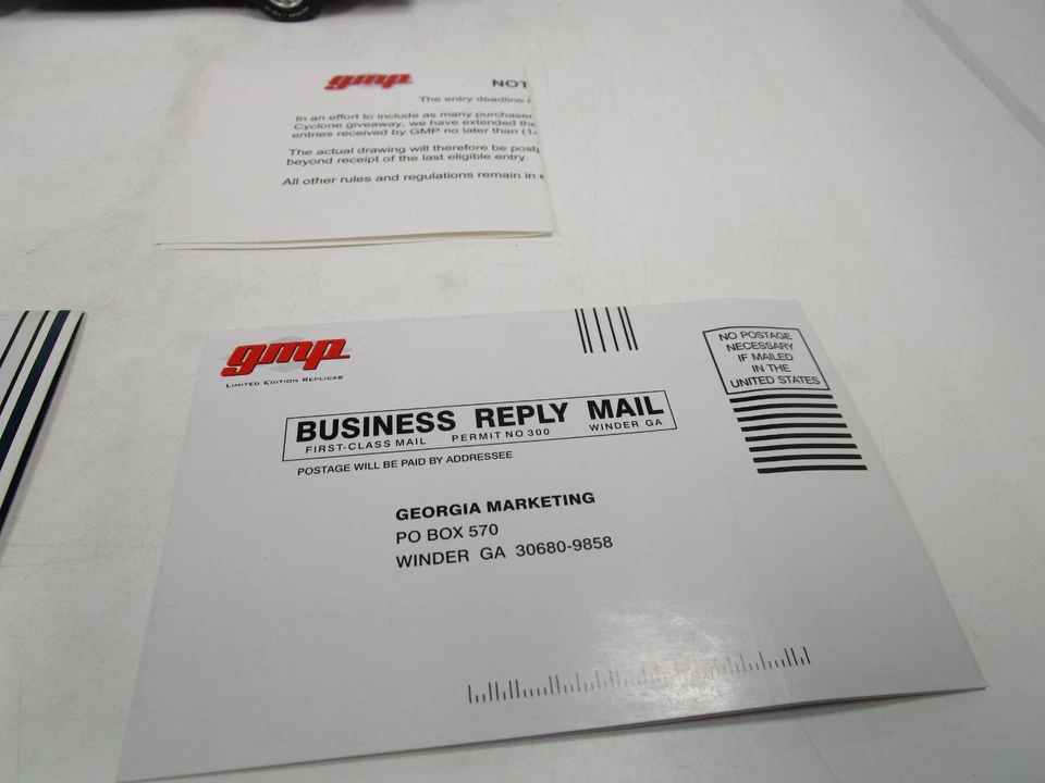 GMP 1/24 DAN GURNEY SPECIAL 1969 MERCURY CYCLONE USED *3450 MADE* READ - Image 3 of 4