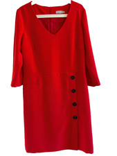 ANTONELLE robe rouge manches