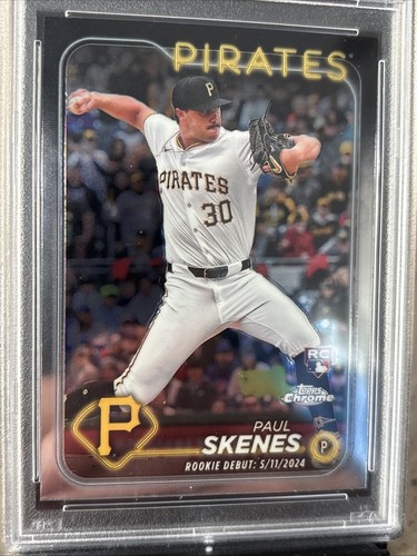 2024 Topps Chrome Update Paul Skenes USC27 Debut RC Rookie PSA 9 MINT - Picture 2 of 3