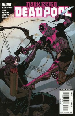 Deadpool (3rd Series) #10 VF; Marvel | 1st Print Dark Reign Bullseye - w/Bag+Boa