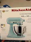 KitchenAid Deluxe Series 4.5-Quart Tilt-Head Stand Mixer, Mineral Water Blue