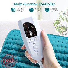 Electric Heating Pad 17"x33" for Back Shoulder Neck Pain Relief Auto-Off