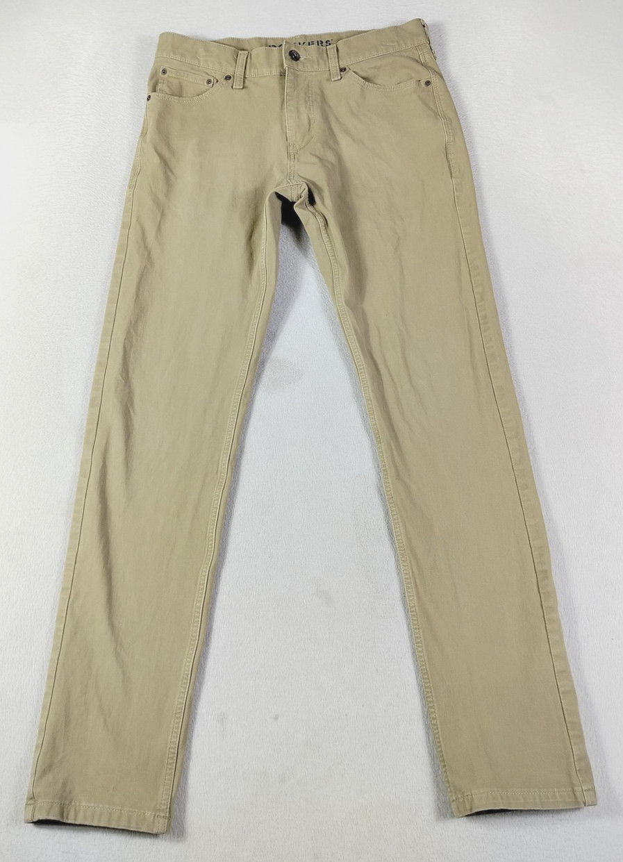 Dockers Smart 360 Flex Pants Mens 30 Beige Slim Fit Jean Cut