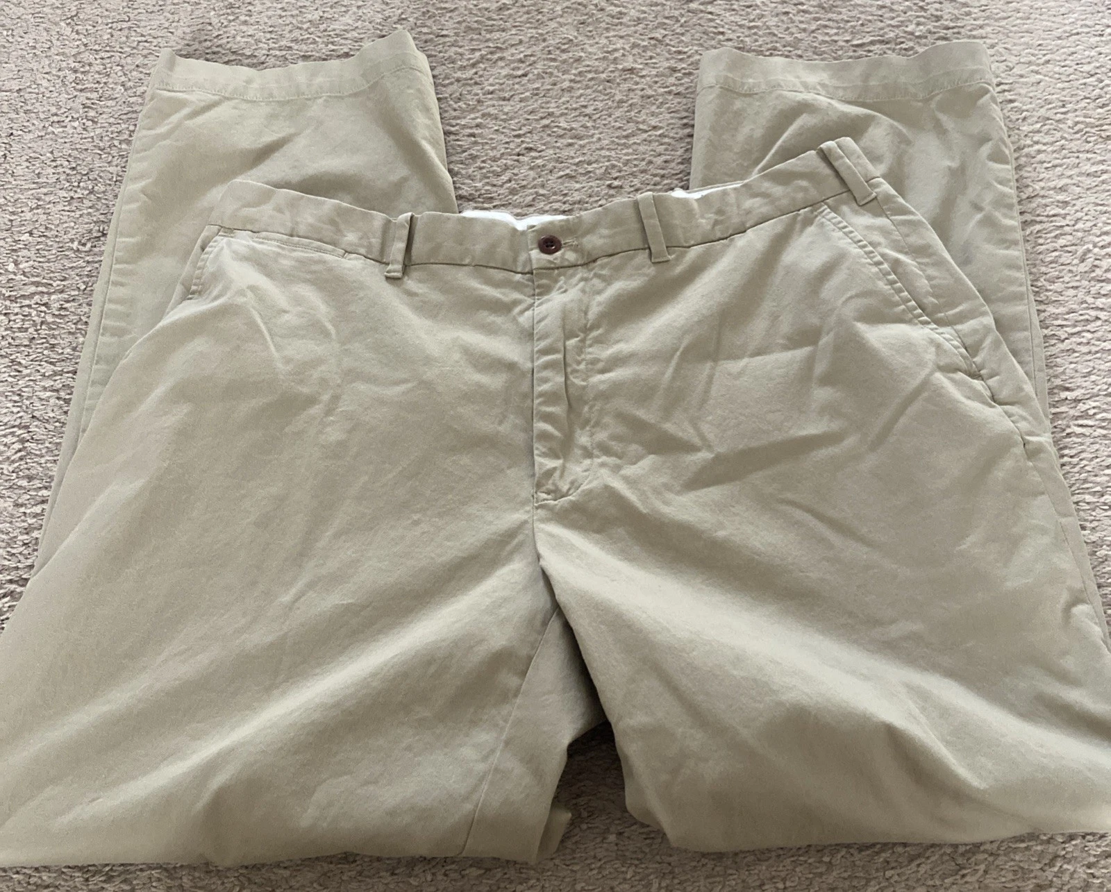 Polo Ralph Lauren Pants golf Mens 36x32 Khaki Beige Cotton Twill Stretch Chino