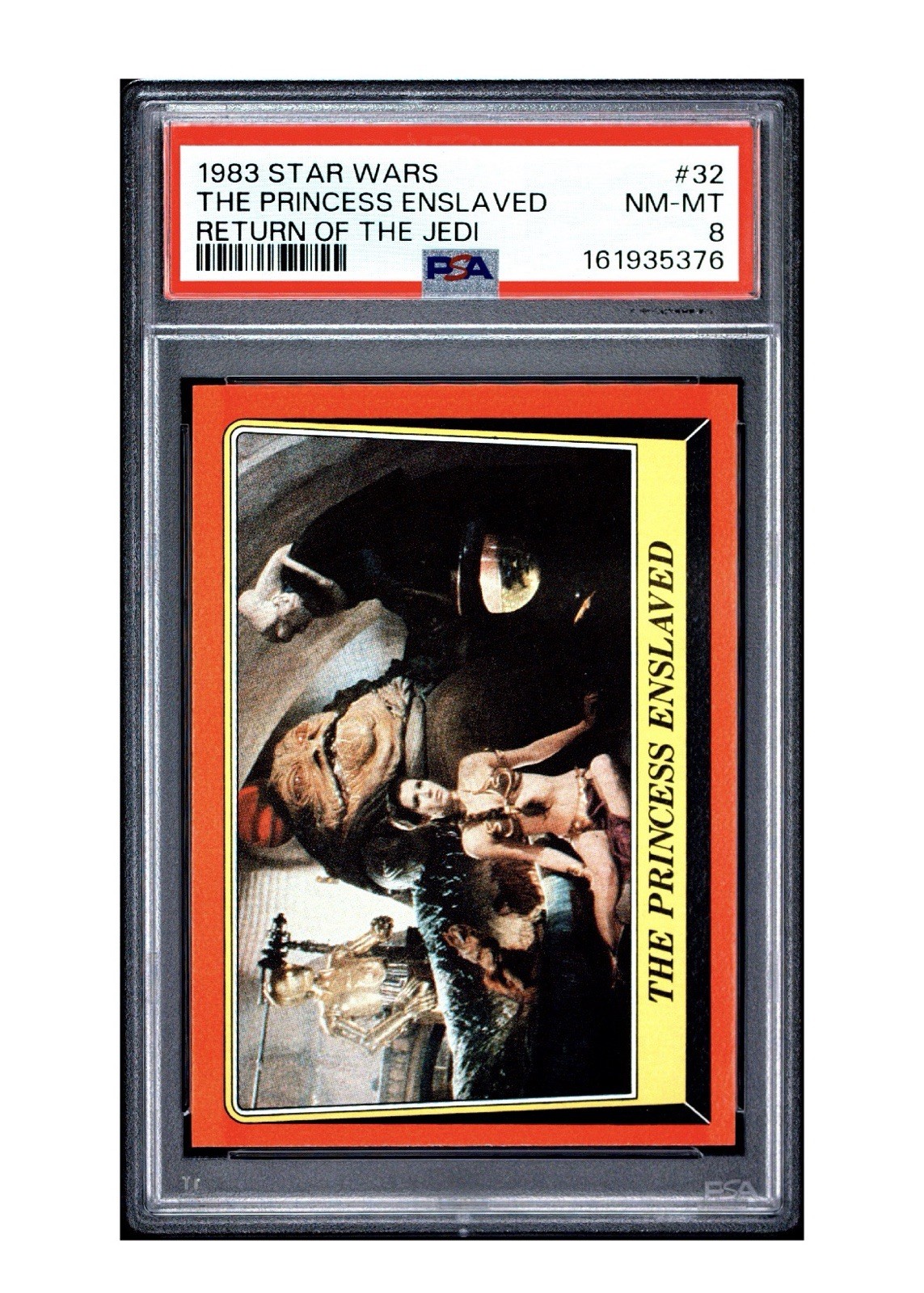 Topps 1983 Star Wars ROTJ #32 "The Princess Enslaved" PSA 8 Cert 161935376