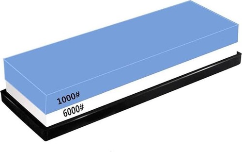 Knife Sharpening Stones Non Slip Base Angle Guide 6000 1000 Grit Side 5 In 1 NEW - Picture 2 of 9