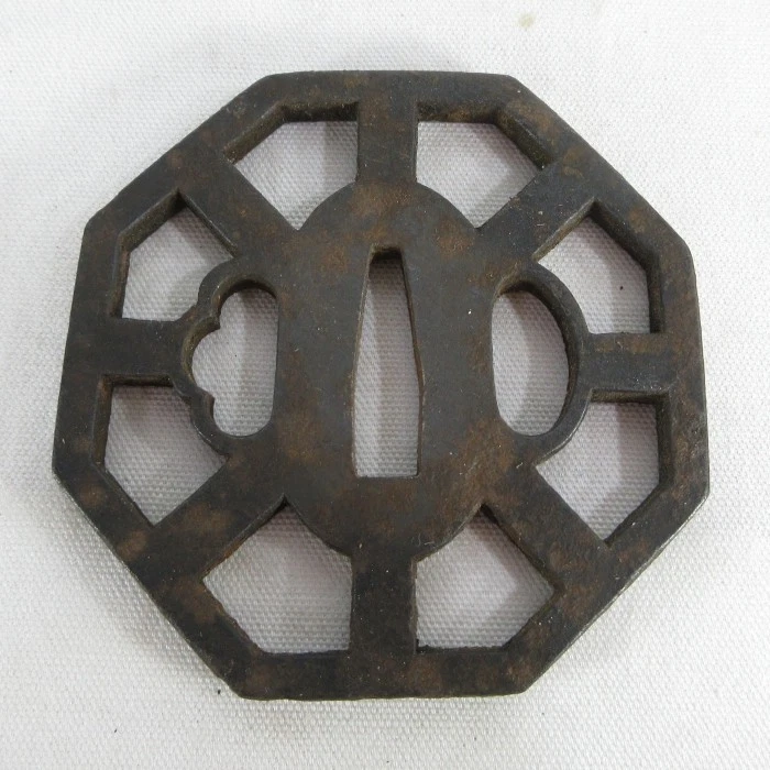 Iron 古董原始1800年以前古董日本刀镡| eBay